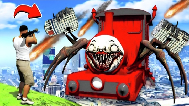 ЧУ ЧУ ЧАРЛЬЗ НАПАЛ НА ГОРОД в ГТА 5! Train Choo Choo Charles и ОБЗОР МОДА в GTA ВИДЕО