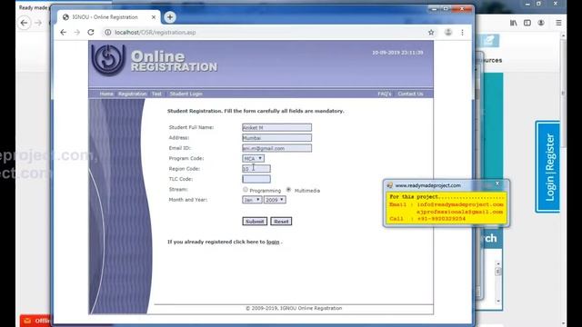 Online Student Registration System, ASP and MS Access смотреть онлайн