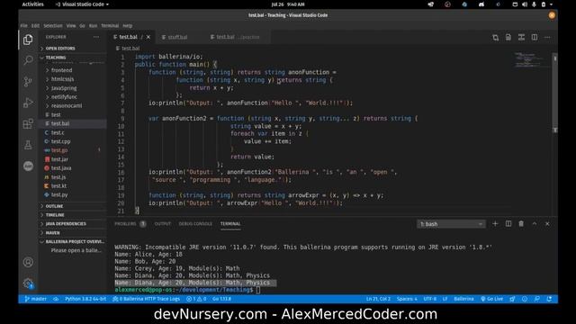 AM Coder - Programming with Ballerina #4 - Anonymous Functions, Function Pointers, Documentation смотреть онлайн