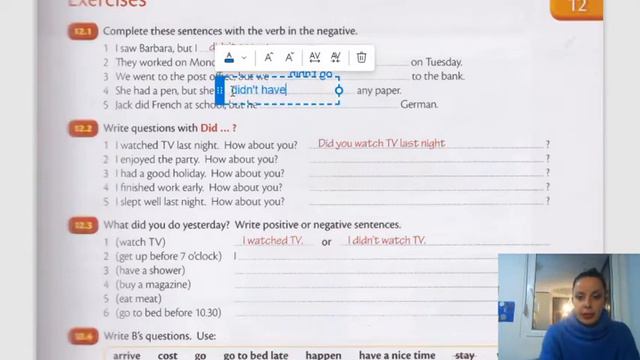 I didn't...Did you..? (past simple negative and questions) смотреть онлайн
