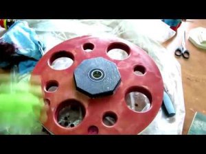 Колеса для самодельной ленточной пилы. Балансировка, покраска и тестирование