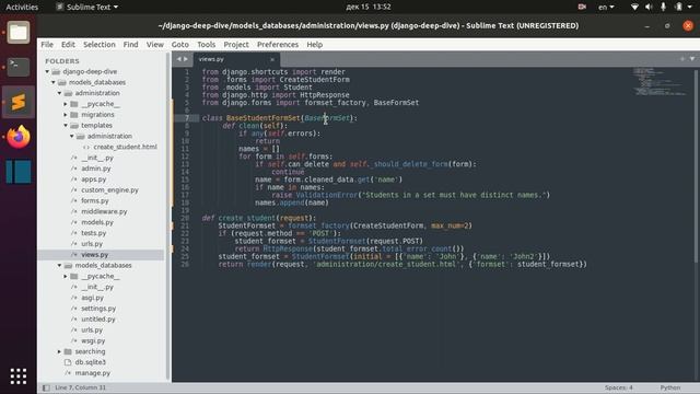 Django Full Course - 16.1 - Django Formsets. Validation, errors смотреть онлайн