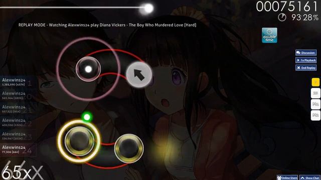 "Osu!" gameplay (A) ranks /w Mouse смотреть онлайн