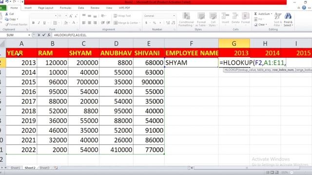 Hlookup in ms excel by Priya Mam смотреть онлайн
