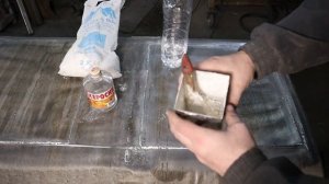 Мел-керосин, простой способ найти трещину  | Ремонт алюминиевого топливного бака  / Секрет мастеров