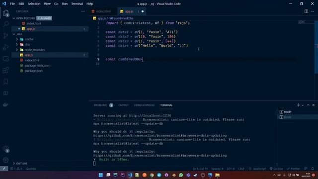 RXJS (CombineLatest) смотреть онлайн