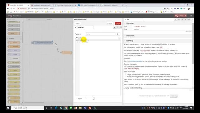 OnlineTraining IOT2040 : 08 Send Email by Node red смотреть онлайн