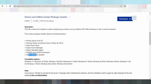 Expression Home XP-4100 Driver Download Windows 11 Setup Instruction смотреть онлайн