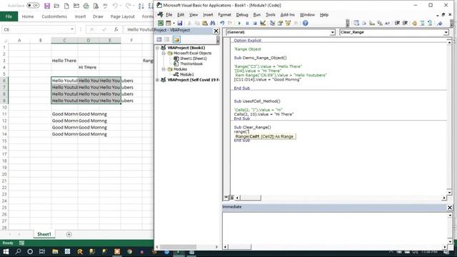 VBA - Part-1 What is Range Object in VBA | Range Object in VBA смотреть онлайн