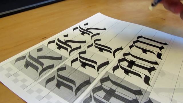 How to learn Gothic Calligraphy (Capitals) for Beginners смотреть онлайн