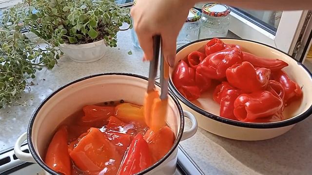 Маринованный сладкий перец на зиму. смотреть онлайн