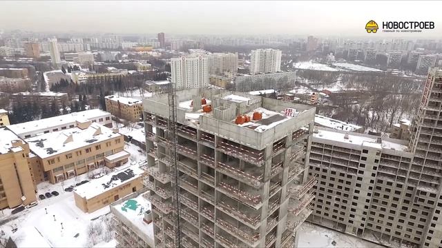 Аэросъемка ЖК "Нормандия", 21.03.2018 смотреть онлайн
