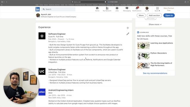 How To Create A Good LinkedIn Profile For Freshers ? + Reviewing My Own LinkedIn Profile ? смотреть онлайн