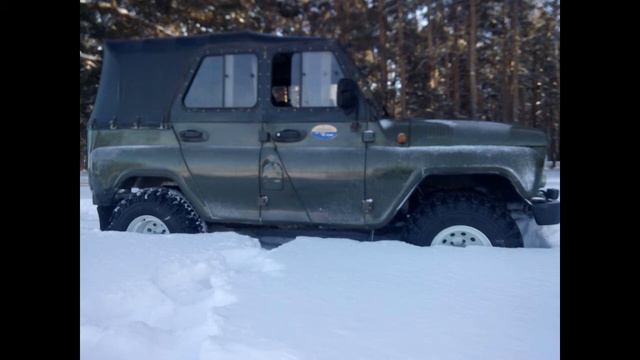 Проект уаза 469 4x4 переделка на 33 колеса и проба