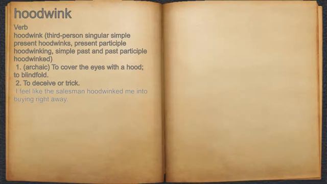What does hoodwink mean? смотреть онлайн