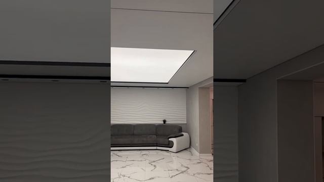 Световое окно в натяжном потолке + SLOTT + EuroKraab в Орле и области смотреть онлайн