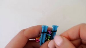 БРАСЛЕТ из резинок ДВОЙНАЯ БЕСКОНЕЧНОСТЬ на рогатке без станка Rainbow Loom Bands