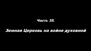 О немощи современного пастырства. Часть 35. Земная Церковь на войне духовной