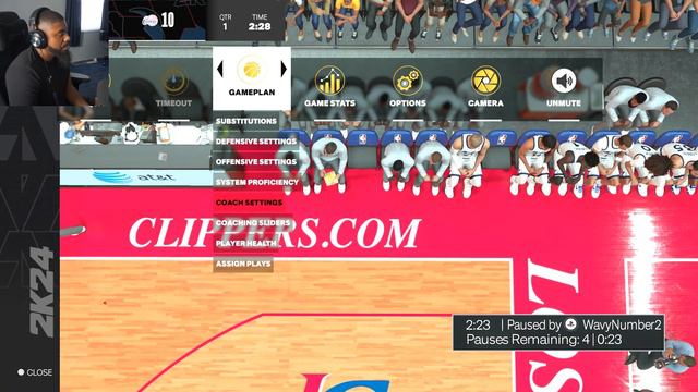 Letting the AI make substitutions in NBA 2K24 Play Now Online! смотреть онлайн