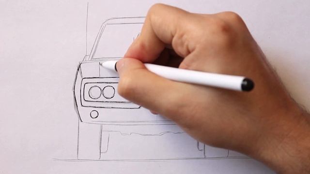 Как нарисовать машину из Форсажа | Dodge Charger рисунок смотреть онлайн