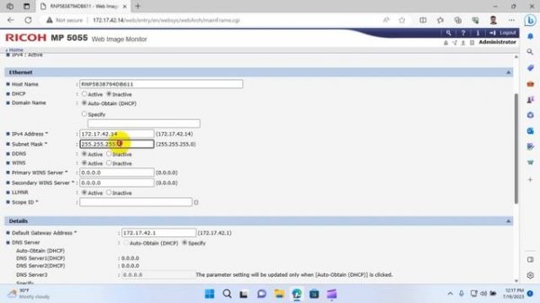 How to find Ricoh printer ip address, Ricoh printer ip settings, Ricoh printer ip address,