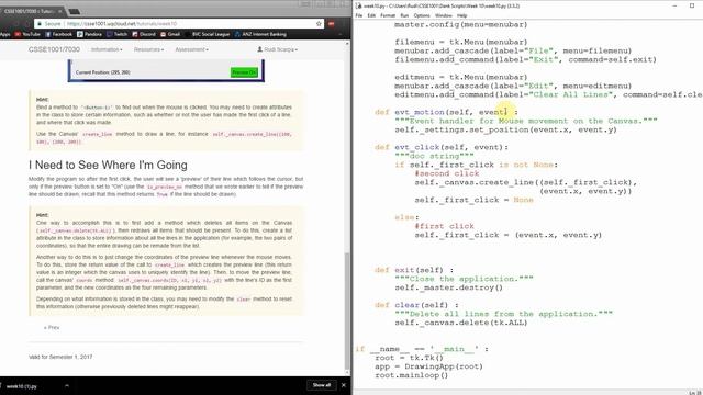 CSSE1001: Week 10 Tutorial Solutions - GUI 2 Part 2 смотреть онлайн