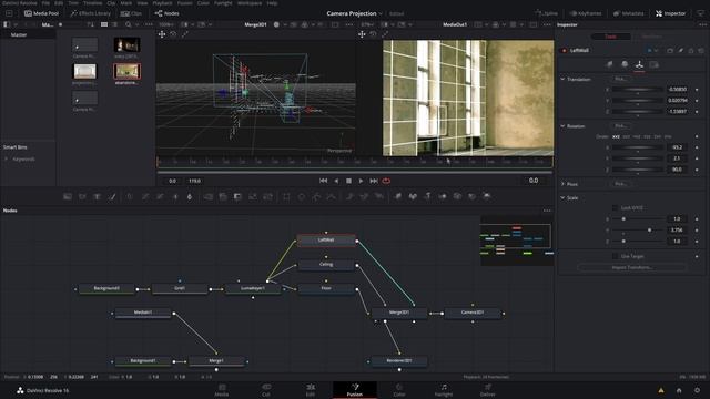 Camera Projection In Davinci Resolve 16 | 2D to 3D! смотреть онлайн