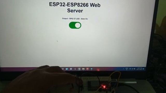 Control ESP32 ESP8266 GPIO using Web Server and push Button смотреть онлайн