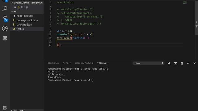 SetTimeout