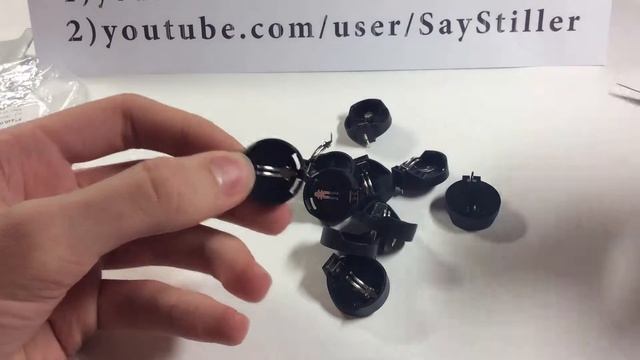 Посылка из Китая №16: Коннекторы для батарейки 2032 смотреть онлайн