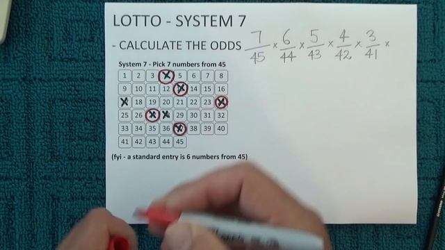 How to Calculate the Odds of Winning Lotto with System 7 - Step by Step Instructions - Tutorial смотреть онлайн
