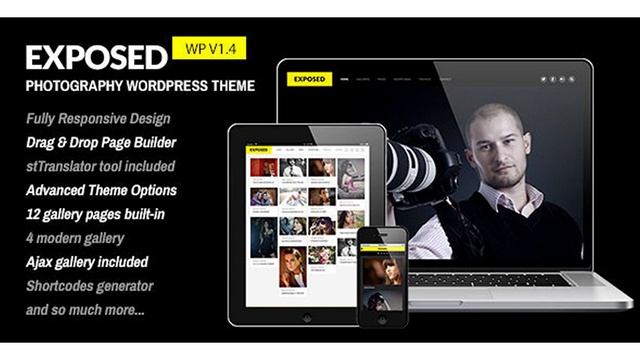 Exposed - Responsive WordPress Photography Theme | Themeforest Website Templates and Themes смотреть онлайн