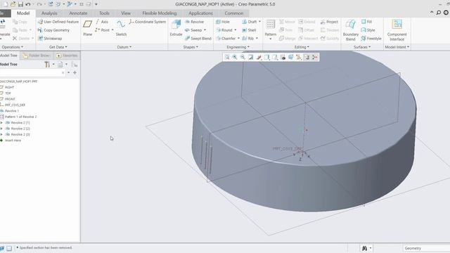{NHU CK @Creo parametric_2022.} Bài_20_Thiết Kế Nắp_Hộp_Nhựa смотреть онлайн