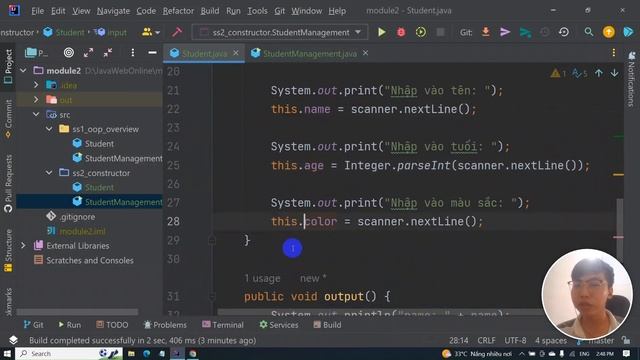 JAVA | OOP | 02. Constructor смотреть онлайн