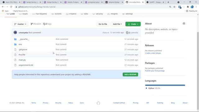 FastAPI + Postgres on Heroku Tutorial смотреть онлайн