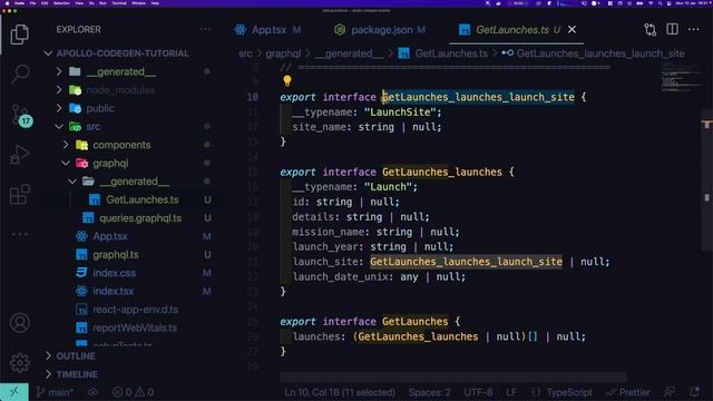 Apollo Codegen In React - Generate Typescript Types from GraphQL Schema and Queries смотреть онлайн