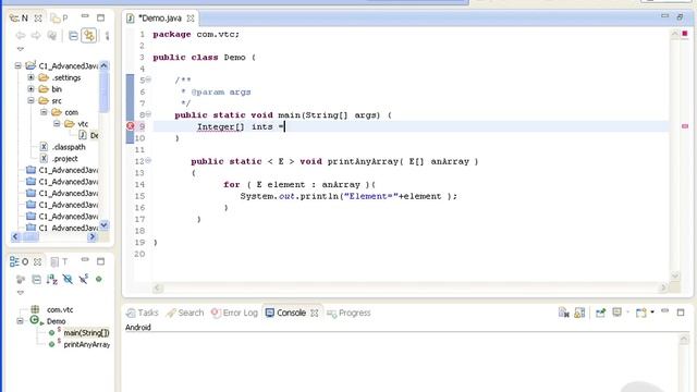 Advanced Java tutorial - Generic Methods смотреть онлайн