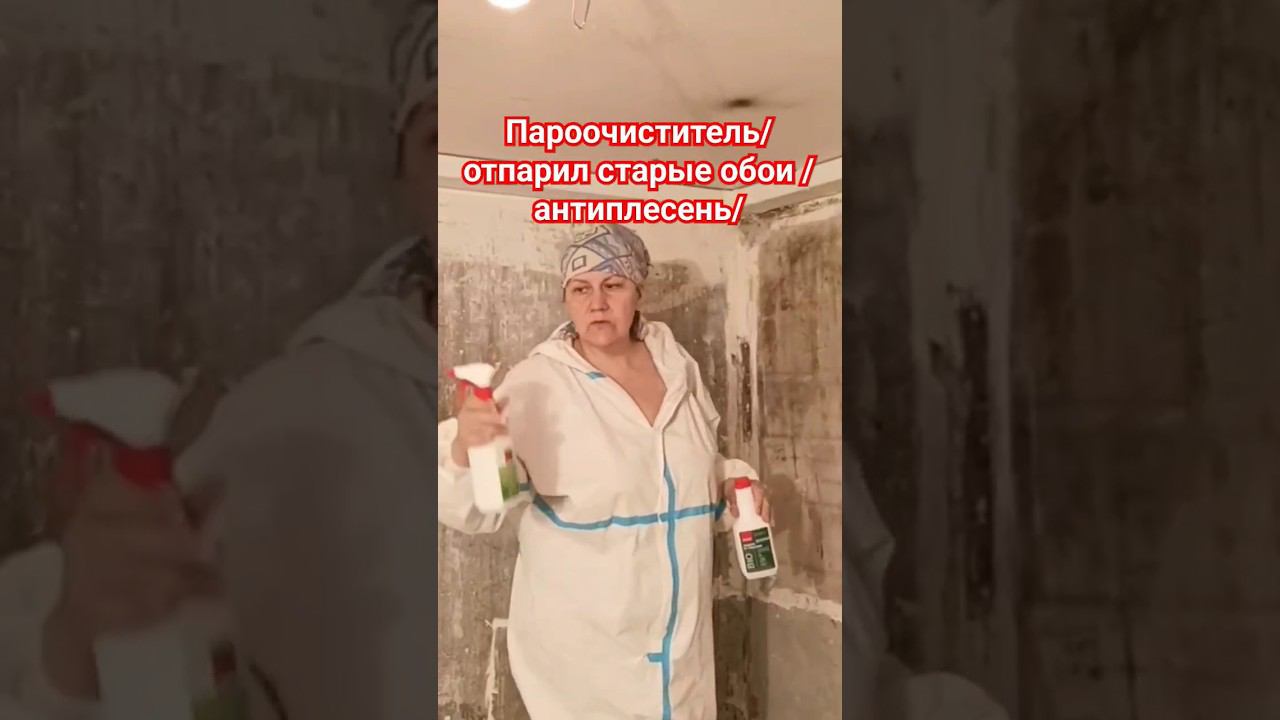 Демонтаж обоев #протечка #плесень #фунгицид#демонтажобоев #пароочиститель смотреть онлайн