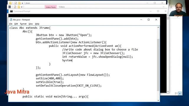 How to set image in JLabel using JFileChooser | Java Swing смотреть онлайн