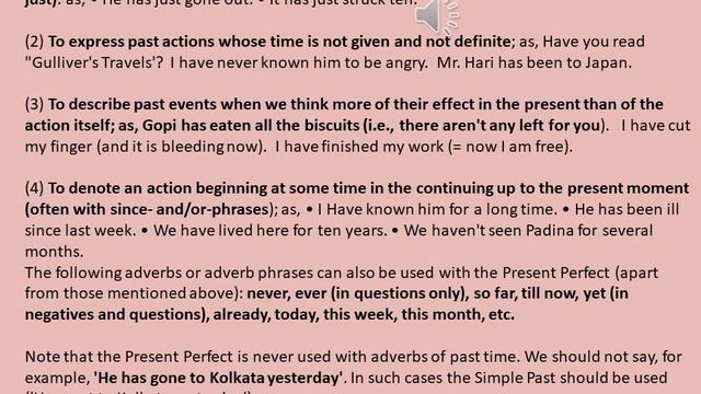 Tenses and its usage смотреть онлайн