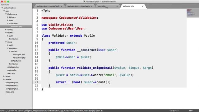 PHP Authentication: Unique Emails/Usernames (13/30) смотреть онлайн