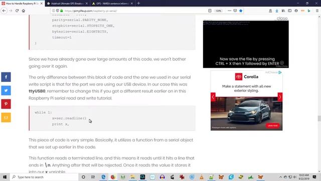 Try Raspberry Pi With Serial to Read GPS смотреть онлайн