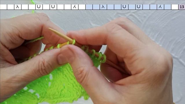 УЗОР спицами с РОМБАМИ смотреть онлайн