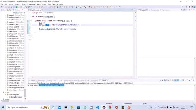 35.Java Tutorial:Strings Introduction in Java|Zest Prime String|Core Java|Strings in Java смотреть онлайн