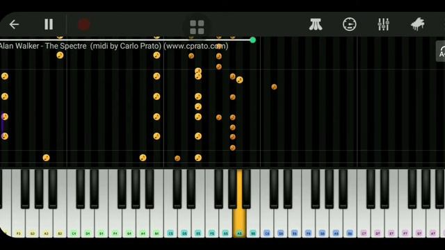Alan Walker- | The Spectre| Cover On Virtual Piano #AlanWalker #Spectre #TheSpectre #PianoCover