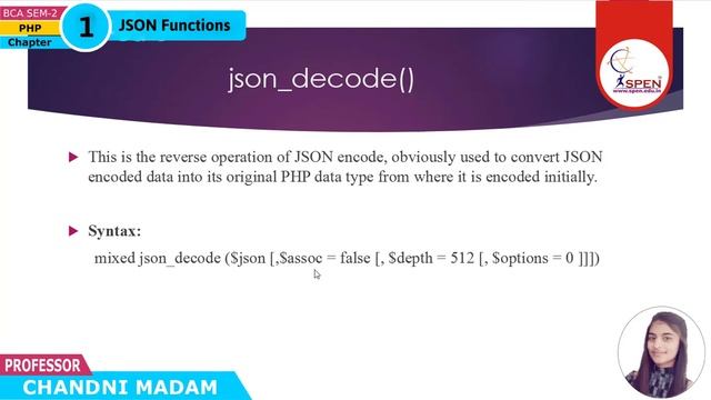 JSON Functions смотреть онлайн