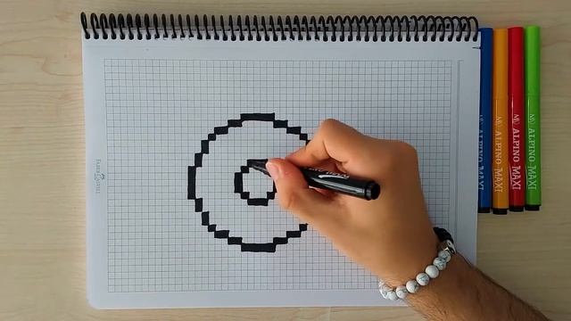 How to Draw Google Chorme Logo - Drawing CHROME Logo - Handmade Pixel Art смотреть онлайн
