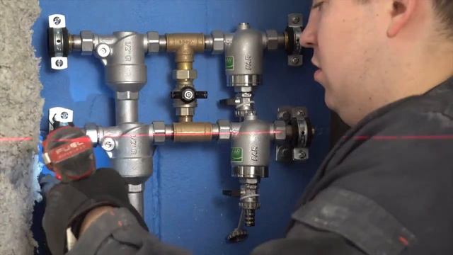 Как закрепить узел водоподготовки в квартире Простой пример монтажа