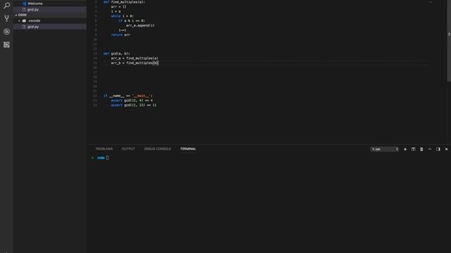 Find GCD in python смотреть онлайн