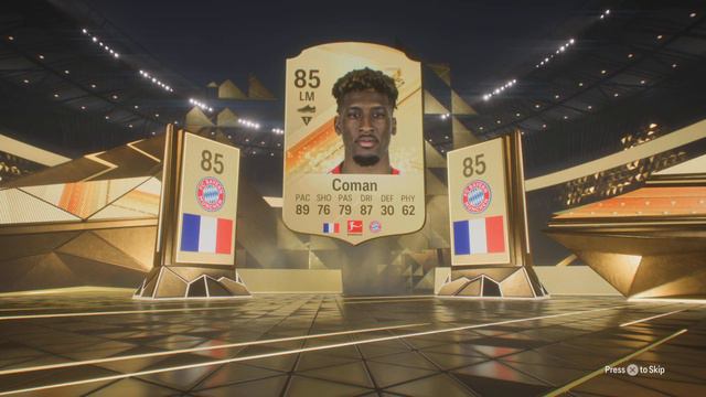 EA SPORTS FC 24 Ultimate Team Kingsley Coman Gold Rare Card смотреть онлайн
